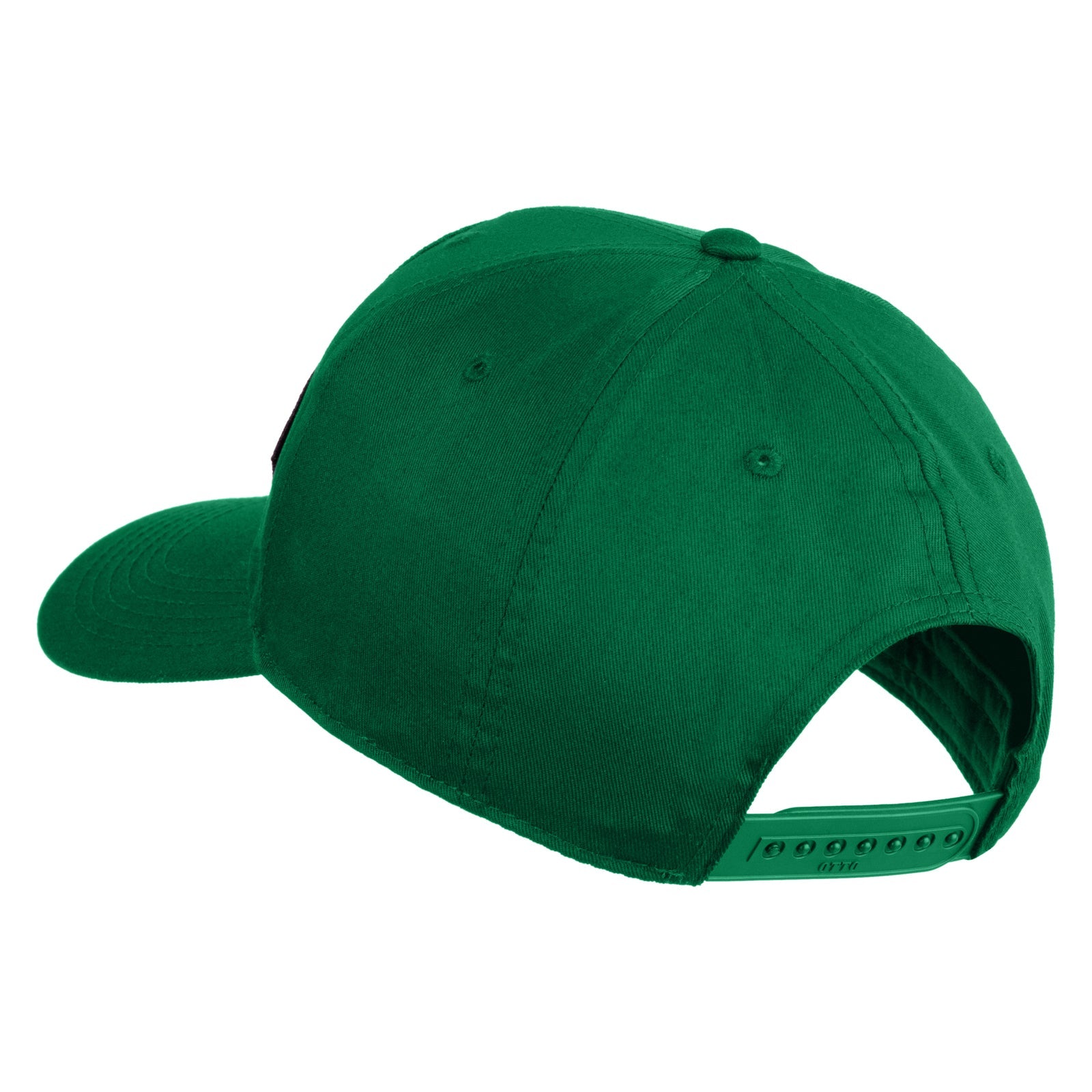 Green baseball cap on a white background