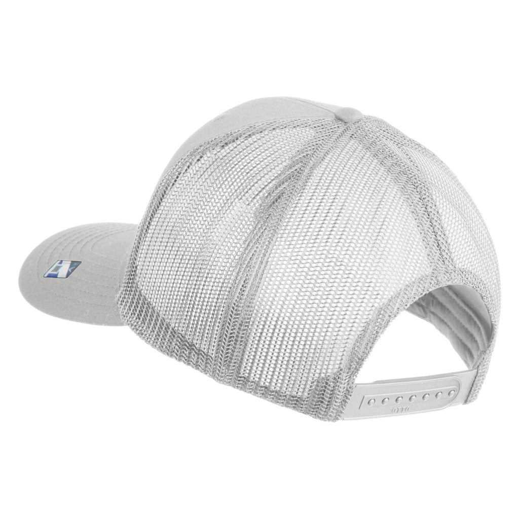 Gray mesh cap on a white background