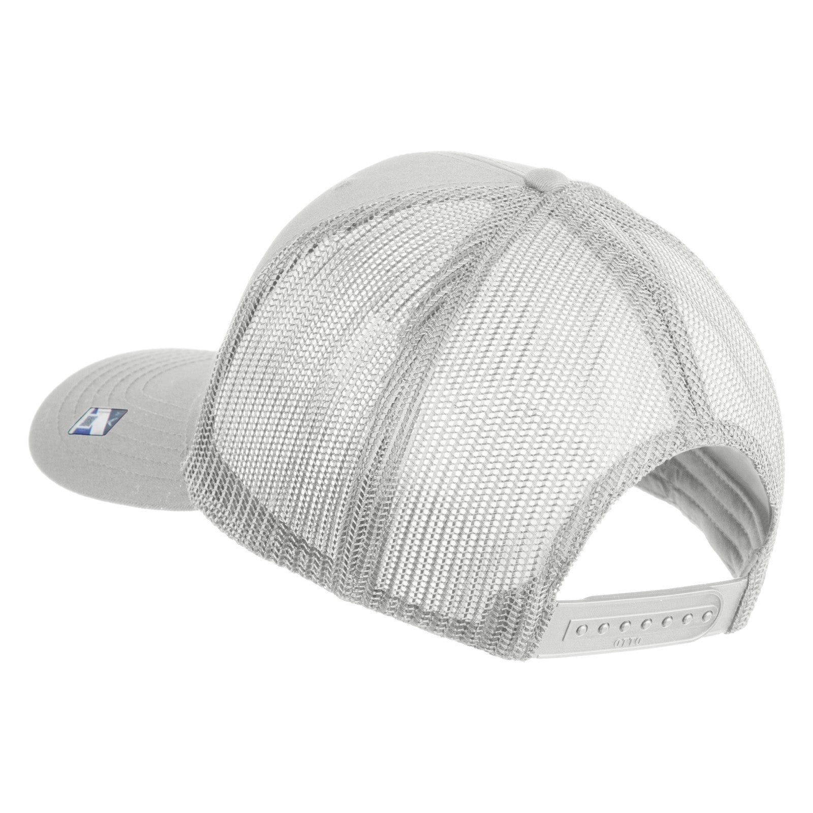 Gray mesh cap on a white background
