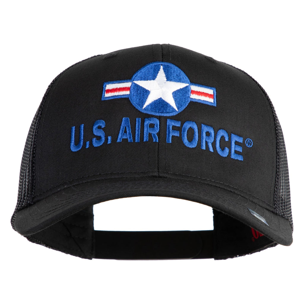 U.S. Air Force Roundel Embroidered Solid Cotton Twill Mesh Prostyle Cap