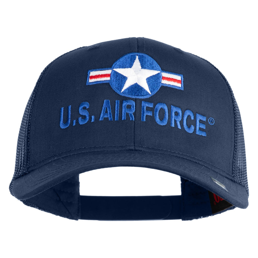 U.S. Air Force Roundel Embroidered Solid Cotton Twill Mesh Prostyle Cap