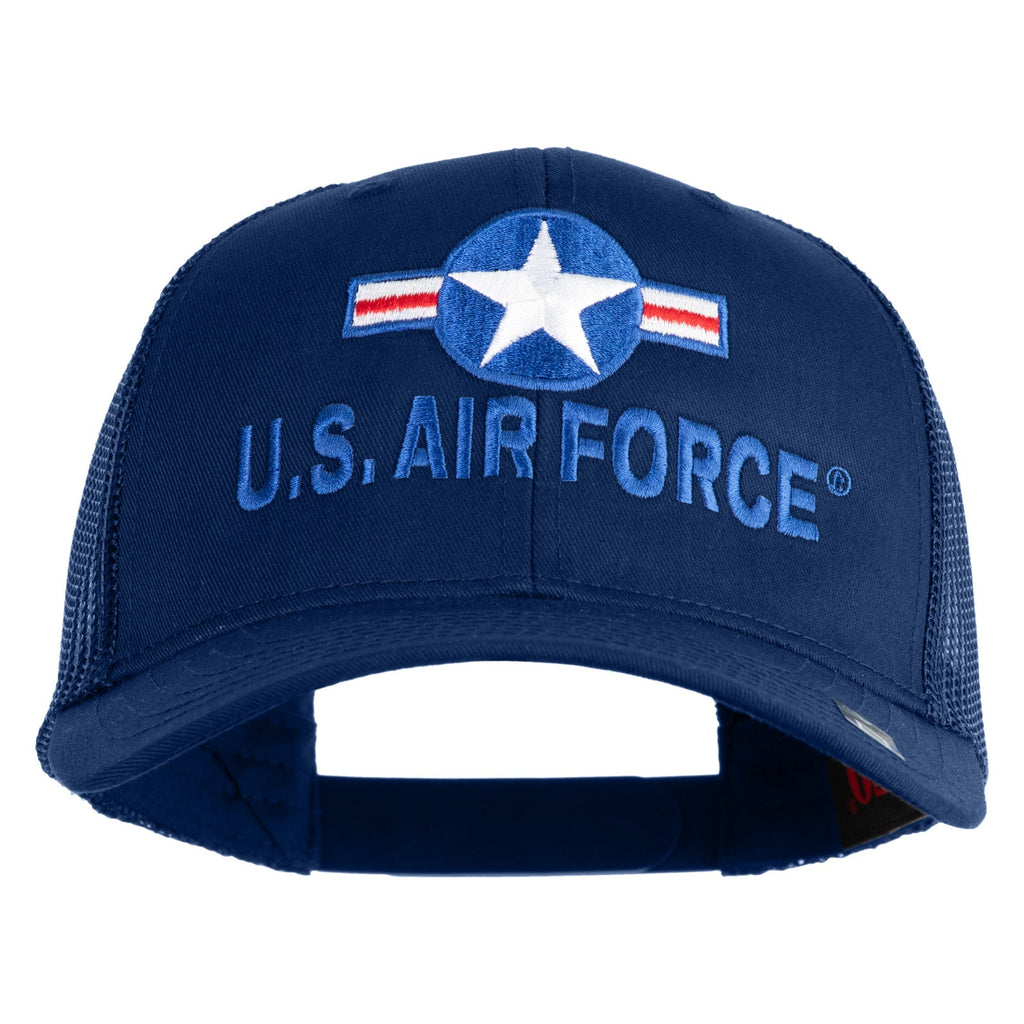 U.S. Air Force Roundel Embroidered Solid Cotton Twill Mesh Prostyle Cap