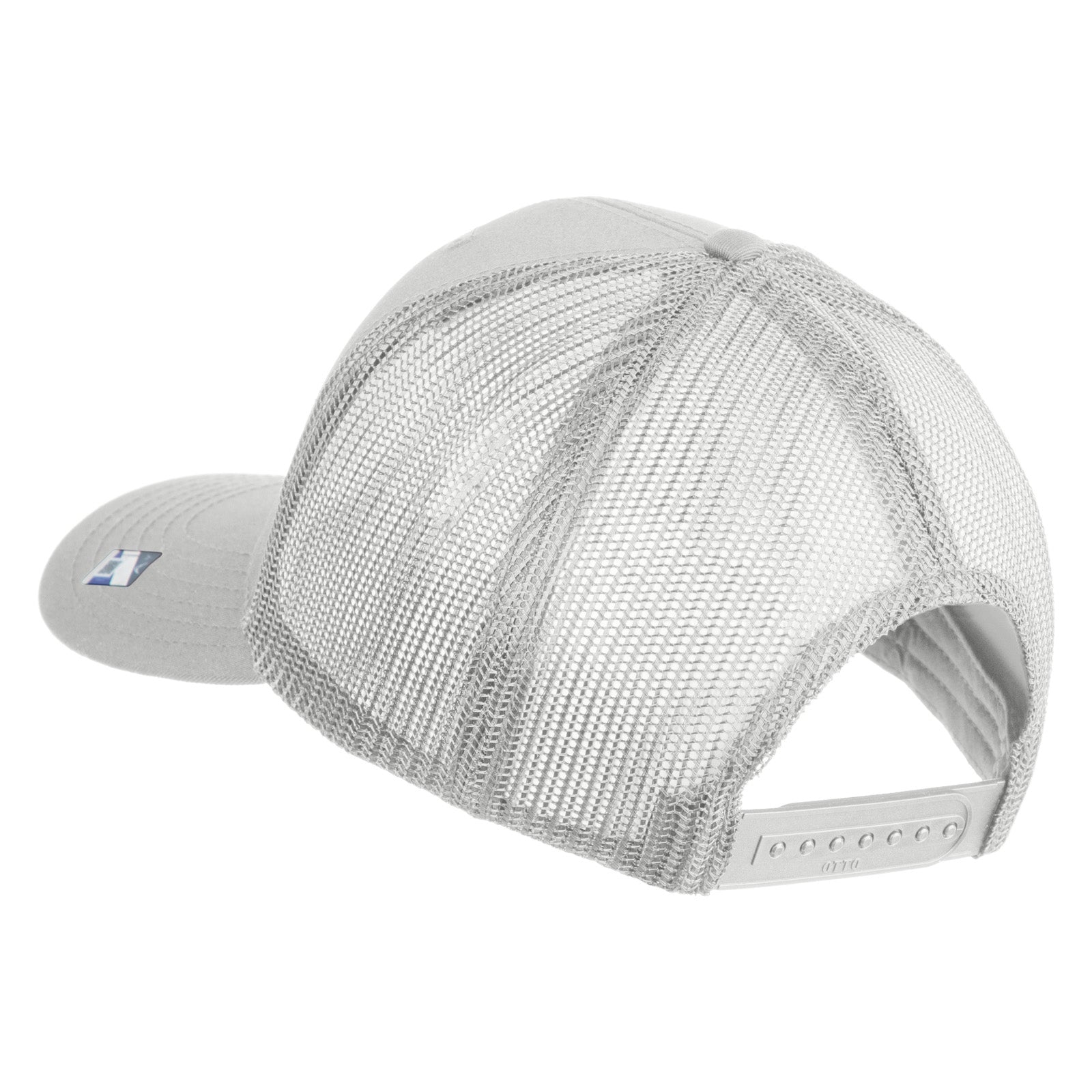 Silver mesh cap on a white background