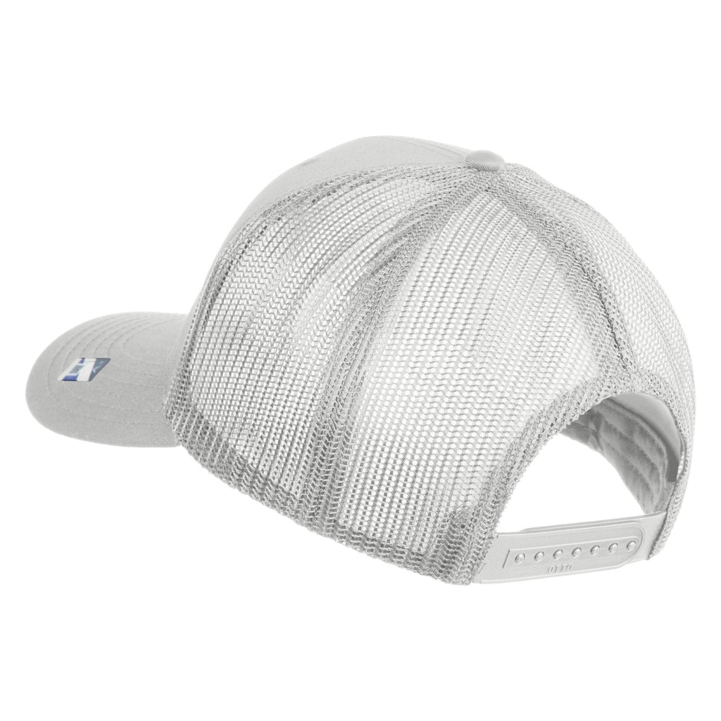 Silver mesh cap on a white background