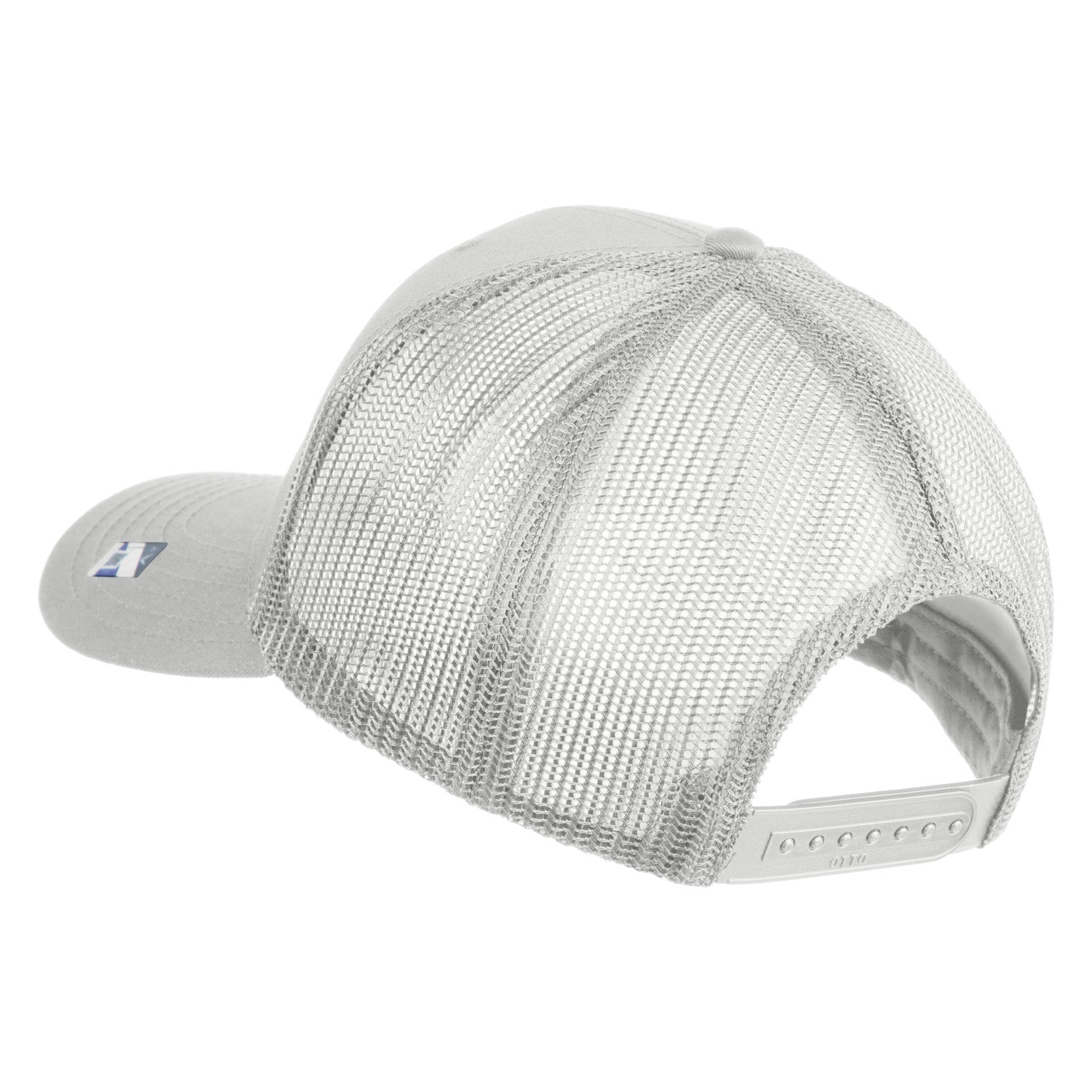 Silver mesh cap on a white background