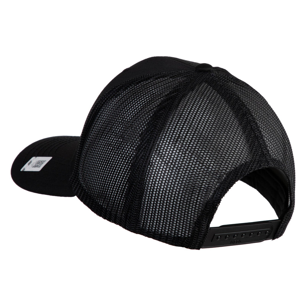 Blue mesh cap on a white background