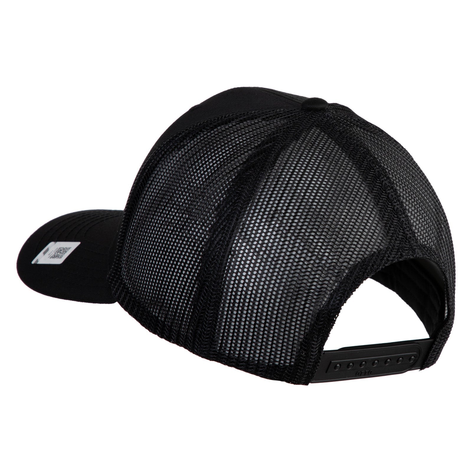Blue mesh cap on a white background