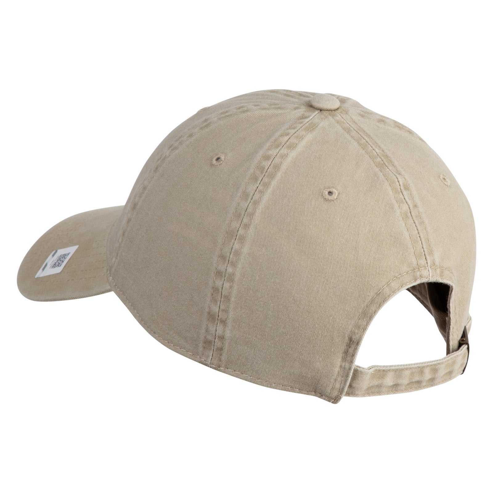 Beige baseball cap on a white background