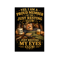 Funny “Just Resting My Eyes” Dad T-Shirt - Proud Member Recliner Club Tee