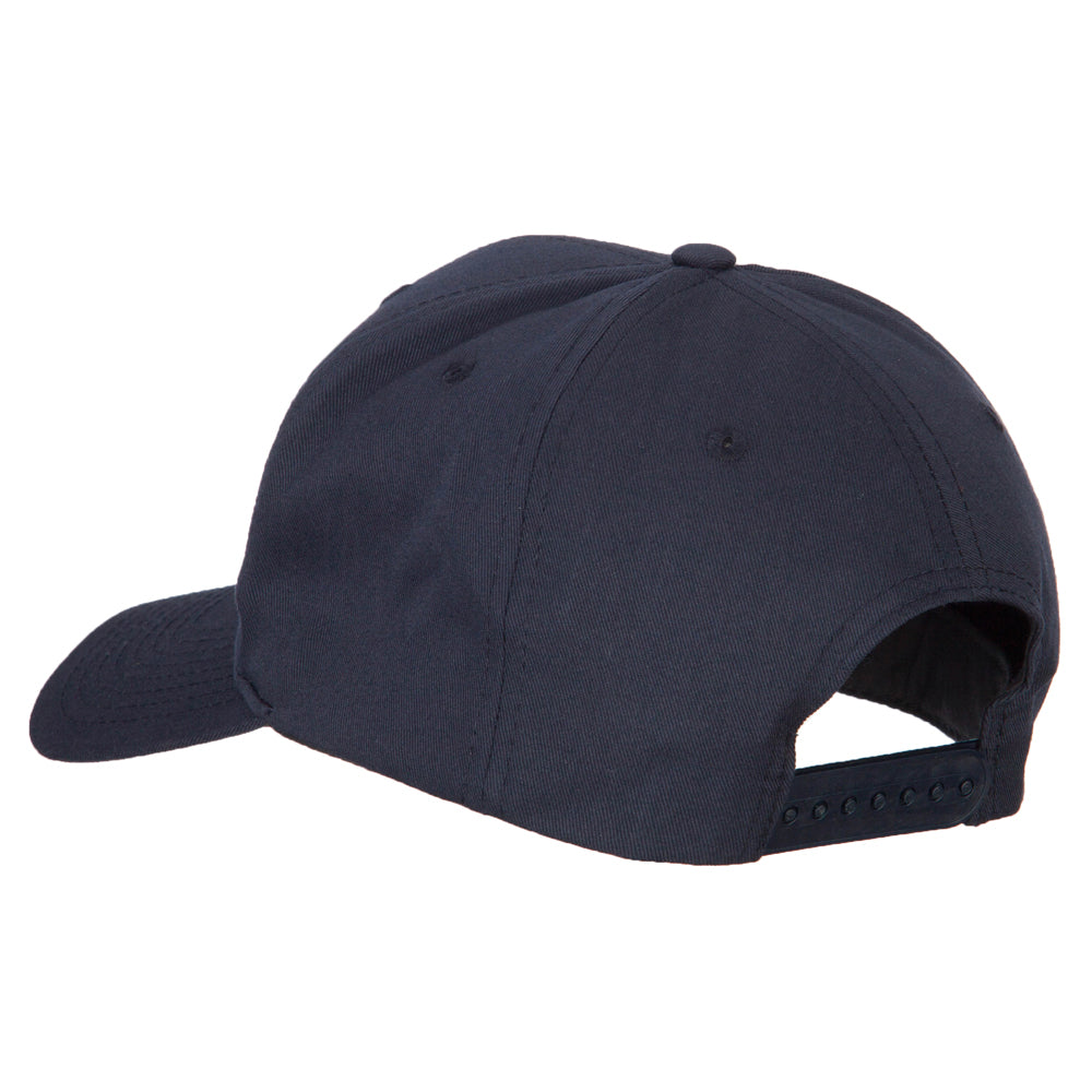 Navy blue baseball cap on a white background