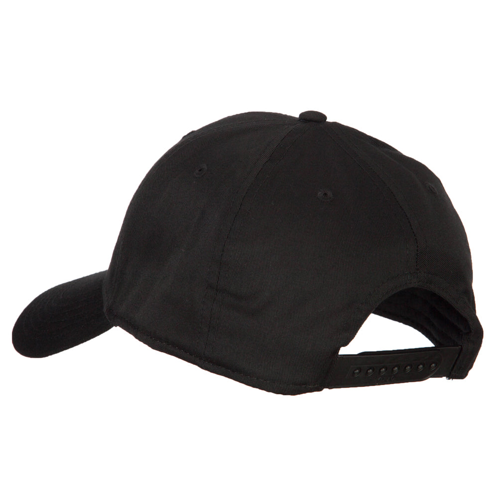 Black baseball cap on a white background