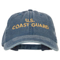 Blue cap with 'U.S. Coast Guard' text on a white background