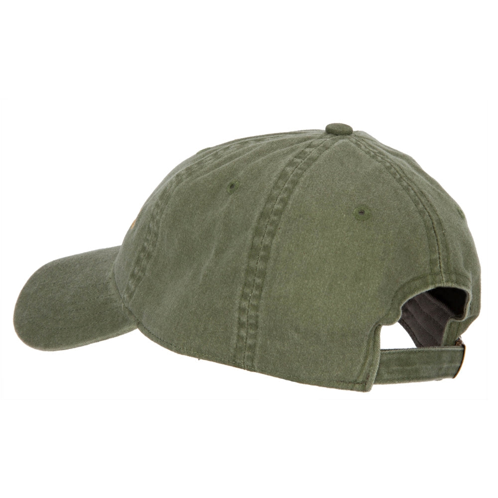 Green baseball cap on a white background
